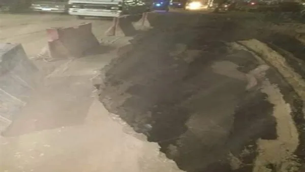 مفيش إصابات ولا خساير...هبوط أرضي بـ خاتم المرسلين في العمرانية
