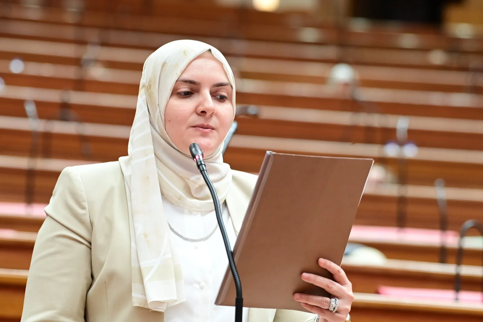 النائبة جيلان أحمد: المبادرة الرئاسية للكشف المبكر عن الأنيميا والتقزم تمثل نموذجا ناجحا في الرعاية الصحية