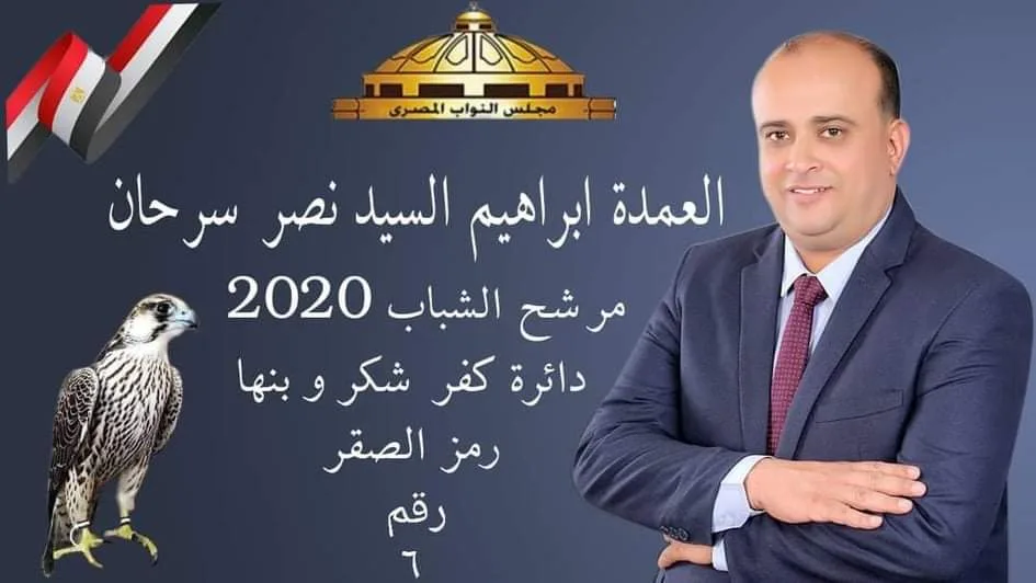 إبراهيم سرحان يشعل المنافسة بدائرة (بنها - كفر شكر) بالقليوبية وسط دعم كبير من الشباب