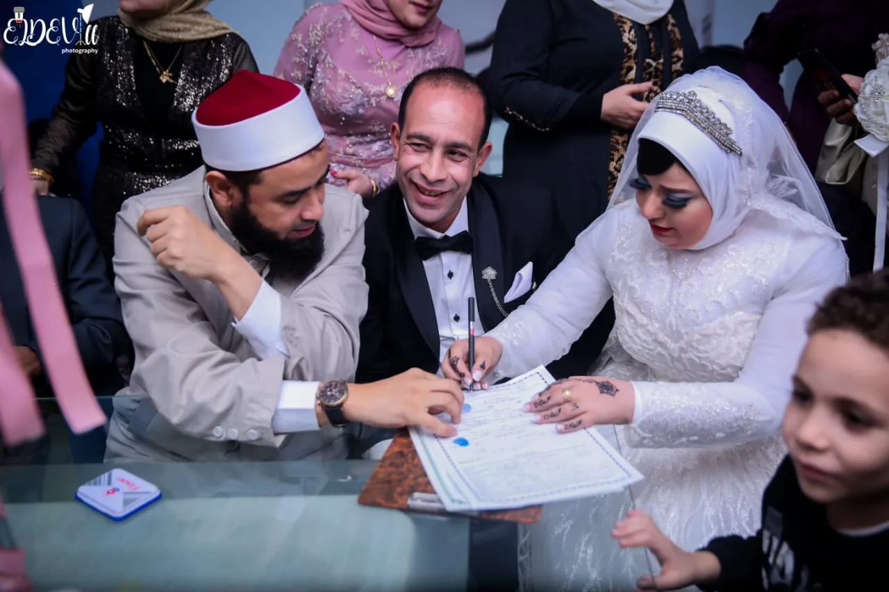 في حفل عائلي بهيج.. حفل زفاف العروسين وائل القصاص وهدي ياسين 